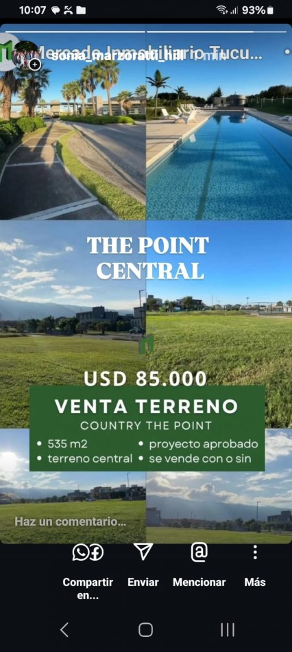 THE POINT TERRENO CENTRAL EN VENTA ¡TREMENDOOO!!